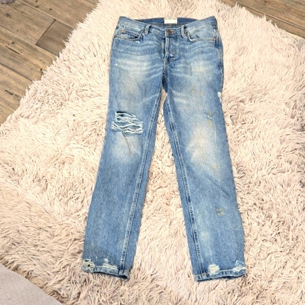 FREE People Unknown Legend Slim Denim Jeans Pants / Outlaw sz 26 - Picture 9 of 10